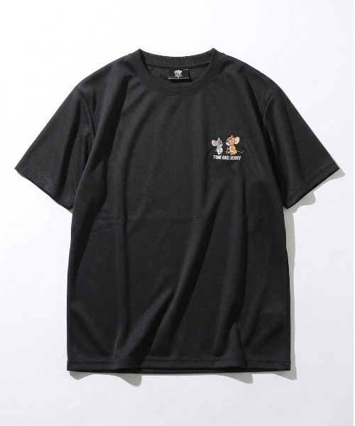 Tom＆Jerry（トムアンドジェリー）の「【TOM&JERRY/トムとジェリー】キャラクターワンポイント刺繍半袖ドライメッシュＴシャツ（吸水速乾・UVカット） ユニセックス（Tシャツ/カットソー・メンズ・ライトグリーン/オフホワイト/ブラック/ネイビー・MEDIUM/LARGE）」の13枚目の写真