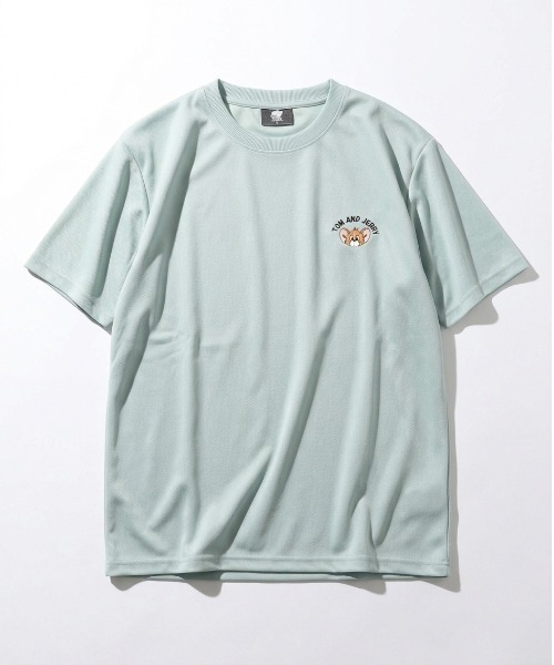 Tom＆Jerry（トムアンドジェリー）の「【TOM&JERRY/トムとジェリー】キャラクターワンポイント刺繍半袖ドライメッシュＴシャツ（吸水速乾・UVカット） ユニセックス（Tシャツ/カットソー・メンズ・ライトグリーン/オフホワイト/ブラック/ネイビー・MEDIUM/LARGE）」の15枚目の写真