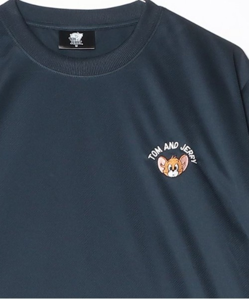 Tom＆Jerry（トムアンドジェリー）の「【TOM&JERRY/トムとジェリー】キャラクターワンポイント刺繍半袖ドライメッシュＴシャツ（吸水速乾・UVカット） ユニセックス（Tシャツ/カットソー・メンズ・ライトグリーン/オフホワイト/ブラック/ネイビー・MEDIUM/LARGE）」の18枚目の写真