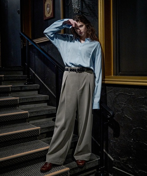CASPER JOHN(キャスパージョン)の「Ganache baggy pants/ガナッシュバギーパンツ(その他パンツ・メンズ・ブラック/ブラウン/グレー・X-SMALL/LARGE/MEDIUM/SMALL)」の17枚目の写真