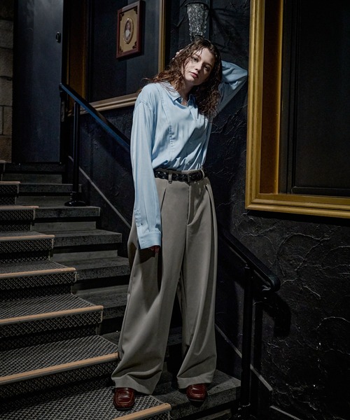 CASPER JOHN(キャスパージョン)の「Ganache baggy pants/ガナッシュバギーパンツ(その他パンツ・メンズ・ブラック/ブラウン/グレー・X-SMALL/LARGE/MEDIUM/SMALL)」の18枚目の写真