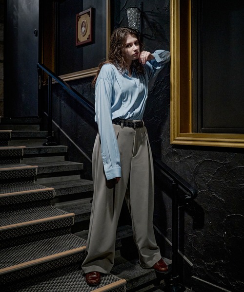 CASPER JOHN(キャスパージョン)の「Ganache baggy pants/ガナッシュバギーパンツ(その他パンツ・メンズ・ブラック/ブラウン/グレー・X-SMALL/LARGE/MEDIUM/SMALL)」の19枚目の写真