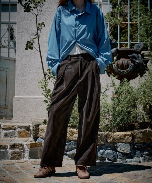 CASPER JOHN(キャスパージョン)の「Ganache baggy pants/ガナッシュバギーパンツ(その他パンツ・メンズ・ブラック/ブラウン/グレー・X-SMALL/LARGE/MEDIUM/SMALL)」の9枚目の写真