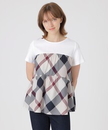 クレストブリッジチェックティアードコンビTシャツ