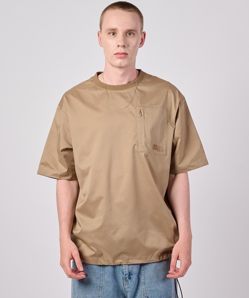 FIRST DOWN(ファーストダウン)の「エアーライト Tシャツ(Tシャツ/カットソー・メンズ・ベージュ/ネイビー/チャコールグレー・M/L/XL)」の14枚目の写真