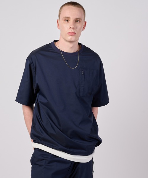 FIRST DOWN(ファーストダウン)の「エアーライト Tシャツ(Tシャツ/カットソー・メンズ・ベージュ/ネイビー/チャコールグレー・M/L/XL)」の15枚目の写真