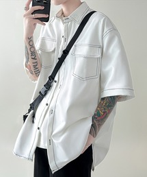 Contrast Stitch Half Sleeve Shirt コントラストステッチハーフスリーブシャツ