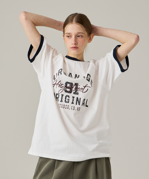 URBANAGE(アーバンエイジ)の「ハイストリートリンガーナグランオーバー半袖ホワイト(Tシャツ/カットソー・メンズ・その他・MEDIUM/LARGE)」の11枚目の写真