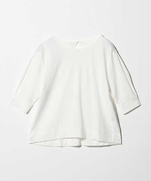 green label relaxing(グリーンレーベルリラクシング)の「フォルム スリーブ Tシャツ(Tシャツ/カットソー・レディース・オフホワイト/ブラック・FREE)」の14枚目の写真