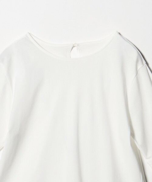 green label relaxing(グリーンレーベルリラクシング)の「フォルム スリーブ Tシャツ(Tシャツ/カットソー・レディース・オフホワイト/ブラック・FREE)」の15枚目の写真