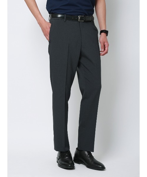 SUIT SQUARE(スーツスクエア)の「涼しい最高パンツ/テーパードパンツ/ウォッシャブル/ストレッチ/RS07/裾上げ済み(スラックス・メンズ・グレー/ネイビー・LL/3S/6L/L/M/S/5L/4L/SS/3L)」の2枚目の写真