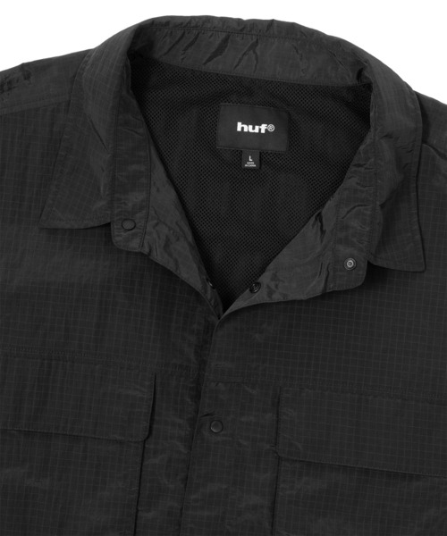 HUF（ハフ）の「UTILITY NYLON SHEER SHIRT（シャツ/ブラウス・メンズ・オリーブ/ブラック・XL/L/M/S）」の13枚目の写真
