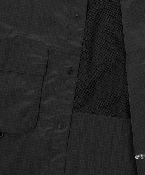 HUF（ハフ）の「UTILITY NYLON SHEER SHIRT（シャツ/ブラウス・メンズ・オリーブ/ブラック・XL/L/M/S）」の14枚目の写真