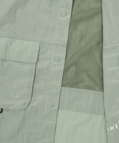 HUF（ハフ）の「UTILITY NYLON SHEER SHIRT（シャツ/ブラウス・メンズ・オリーブ/ブラック・XL/L/M/S）」の19枚目の写真