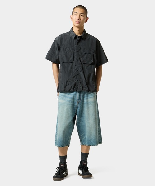 HUF（ハフ）の「UTILITY NYLON SHEER SHIRT（シャツ/ブラウス・メンズ・オリーブ/ブラック・XL/L/M/S）」の7枚目の写真