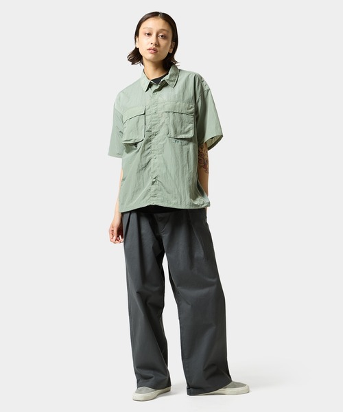 HUF（ハフ）の「UTILITY NYLON SHEER SHIRT（シャツ/ブラウス・メンズ・オリーブ/ブラック・XL/L/M/S）」の10枚目の写真
