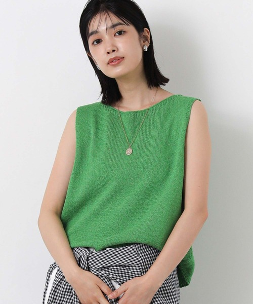 短期間値下げ　ボートネック レディ ニット .M ￥22,000（税込） セール】ボートネックノースリ（ニット/セーター）｜Gready Brilliant