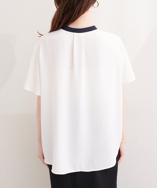 natural couture(ナチュラルクチュール)の「フロントピンタックフレア袖ブラウス(シャツ/ブラウス・レディース・オフホワイト/ライトベージュ/ピンク系その他/サックスブルー/ネイビー・FREE)」の12枚目の写真