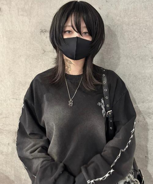gibous(ギボス)の「gibous/ギボス/snake cross trainer(スウェット・レディース・ブラック・L/M)」の9枚目の写真