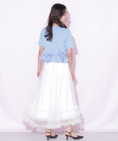 JILL by JILL STUART(ジルバイジルスチュアート)の「裾フリルチュールスカート(スカート・レディース・ホワイト/グレー/ベージュ・FREE)」の15枚目の写真