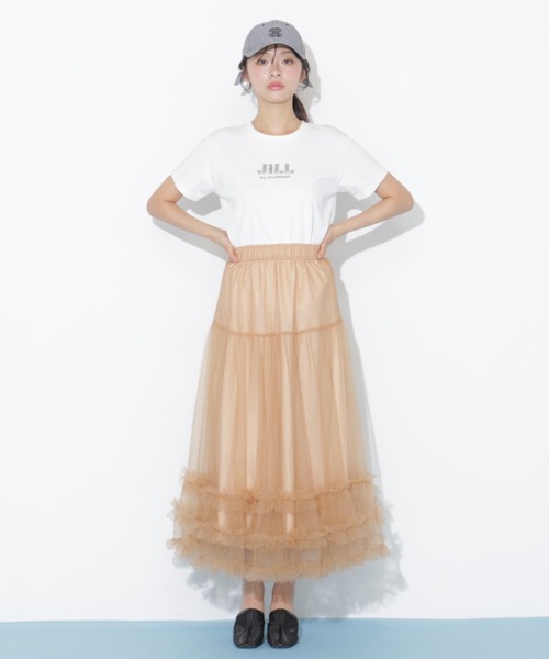 JILL by JILL STUART(ジルバイジルスチュアート)の「裾フリルチュールスカート(スカート・レディース・ホワイト/グレー/ベージュ・FREE)」の21枚目の写真