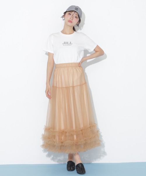 JILL by JILL STUART(ジルバイジルスチュアート)の「裾フリルチュールスカート(スカート・レディース・ホワイト/グレー/ベージュ・FREE)」の22枚目の写真