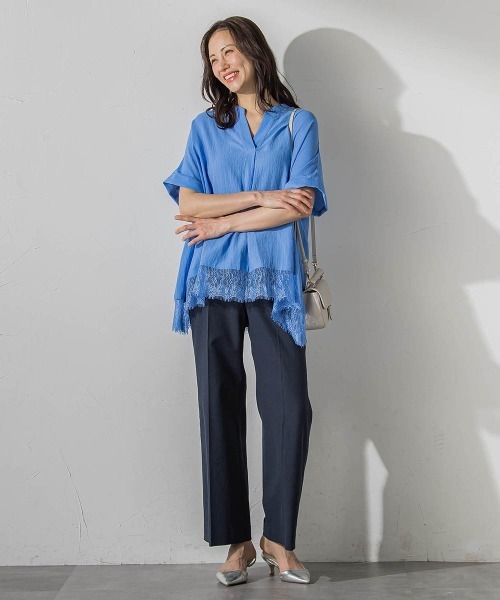 LAUTREAMONT（ロートレアモン）の「Everydayワイドパンツ（その他パンツ・レディース・ネイビー/ブラウン/ホワイト・7号/9号/11号）」の4枚目の写真