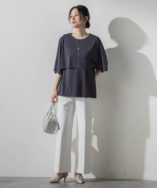 LAUTREAMONT（ロートレアモン）の「Everydayワイドパンツ（その他パンツ・レディース・ネイビー/ブラウン/ホワイト・7号/9号/11号）」の8枚目の写真