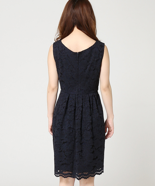 LIMITLESS LUXURY（リミットレスラグジュアリー）の「LEIRION DRESS◆（ワンピース・レディース・ネイビー/サックスブルー/ホワイト・36/38）」の8枚目の写真