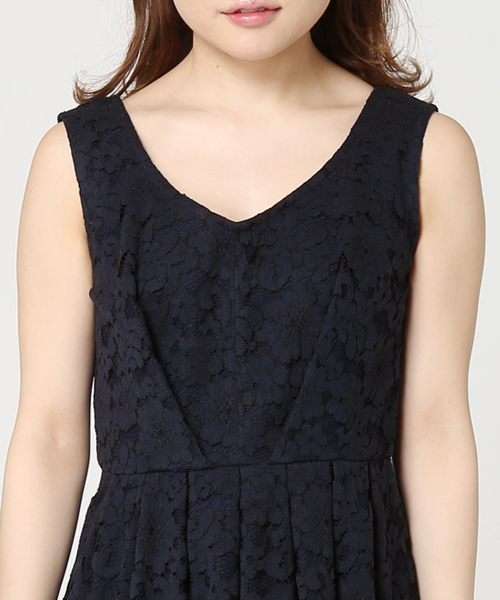 LIMITLESS LUXURY（リミットレスラグジュアリー）の「LEIRION DRESS◆（ワンピース・レディース・ネイビー/サックスブルー/ホワイト・36/38）」の12枚目の写真
