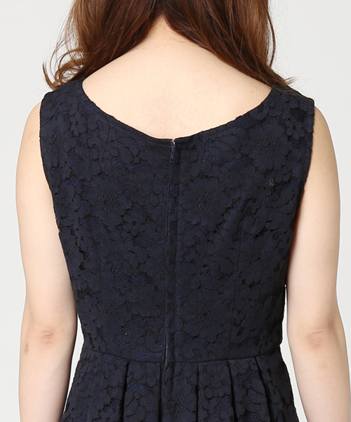 LIMITLESS LUXURY（リミットレスラグジュアリー）の「LEIRION DRESS◆（ワンピース・レディース・ネイビー/サックスブルー/ホワイト・36/38）」の13枚目の写真