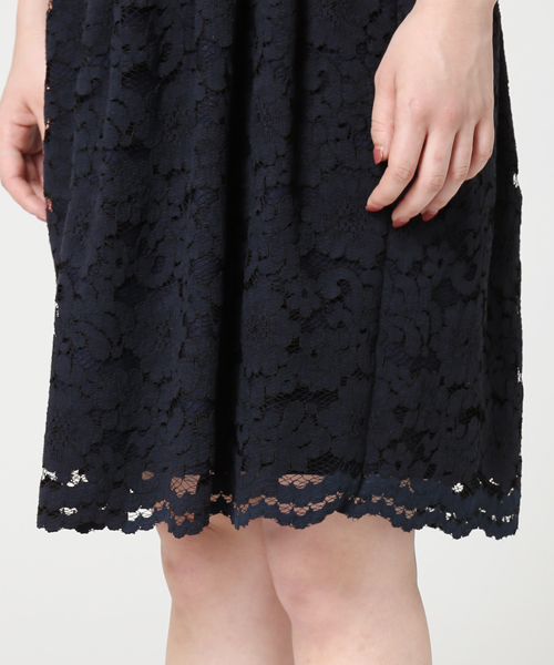 LIMITLESS LUXURY（リミットレスラグジュアリー）の「LEIRION DRESS◆（ワンピース・レディース・ネイビー/サックスブルー/ホワイト・36/38）」の16枚目の写真