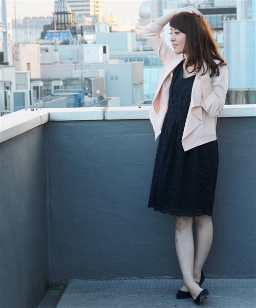 LIMITLESS LUXURY（リミットレスラグジュアリー）の「LEIRION DRESS◆（ワンピース・レディース・ネイビー/サックスブルー/ホワイト・36/38）」の11枚目の写真