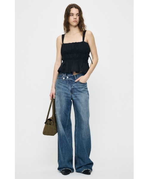 MOUSSY(マウジー)の「【セットアップ対応】GABBY CAMI トップス(キャミソール・レディース・ベージュ系その他/ブラック/アイボリー/ブルー系その他3・FREE)」の6枚目の写真