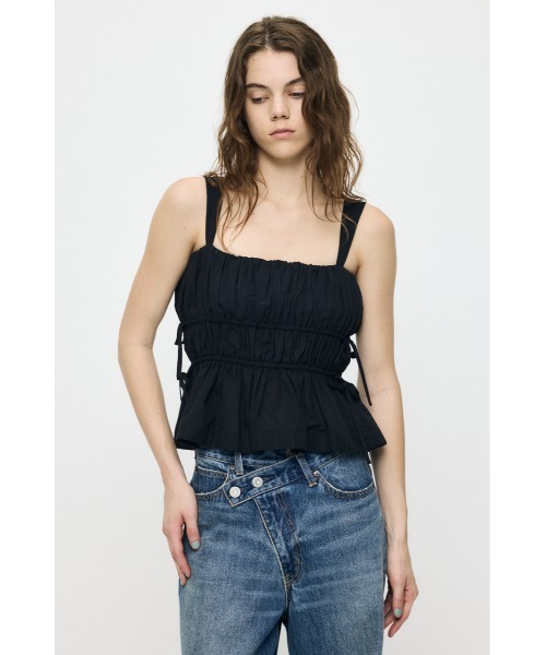 MOUSSY(マウジー)の「【セットアップ対応】GABBY CAMI トップス(キャミソール・レディース・ベージュ系その他/ブラック/アイボリー/ブルー系その他3・FREE)」の8枚目の写真