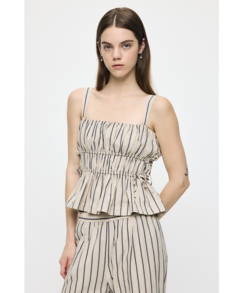 MOUSSY(マウジー)の「【セットアップ対応】GABBY CAMI トップス(キャミソール・レディース・ベージュ系その他/ブラック/アイボリー/ブルー系その他3・FREE)」の10枚目の写真