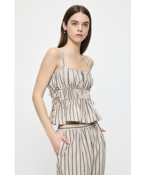MOUSSY(マウジー)の「【セットアップ対応】GABBY CAMI トップス(キャミソール・レディース・ベージュ系その他/ブラック/アイボリー/ブルー系その他3・FREE)」の14枚目の写真