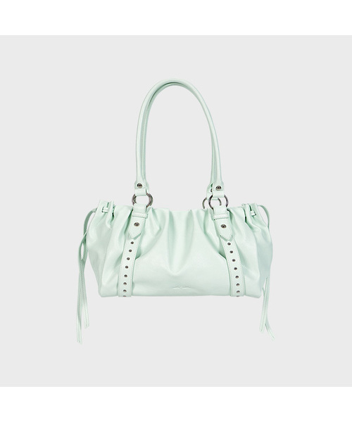 Studded Ruched Bag (Mint)（ショルダーバッグ）｜ALKI ALKA 