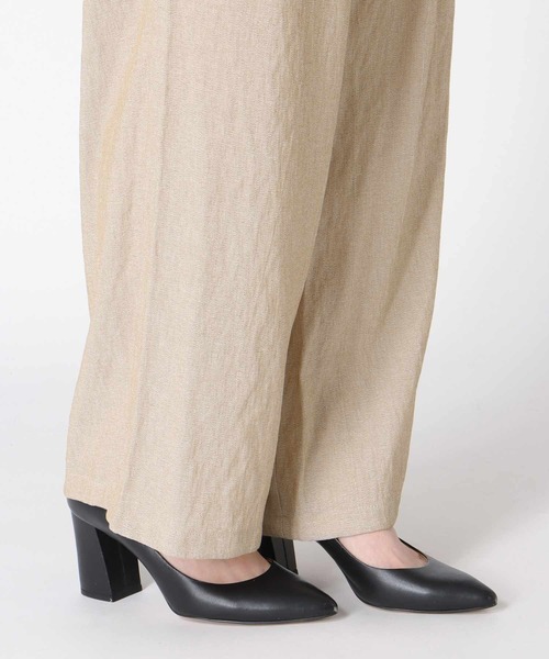 Jines(ジネス)の「スカーフ付ワイドパンツ(その他パンツ・レディース・チャコールグレー/ベージュ・38)」の5枚目の写真