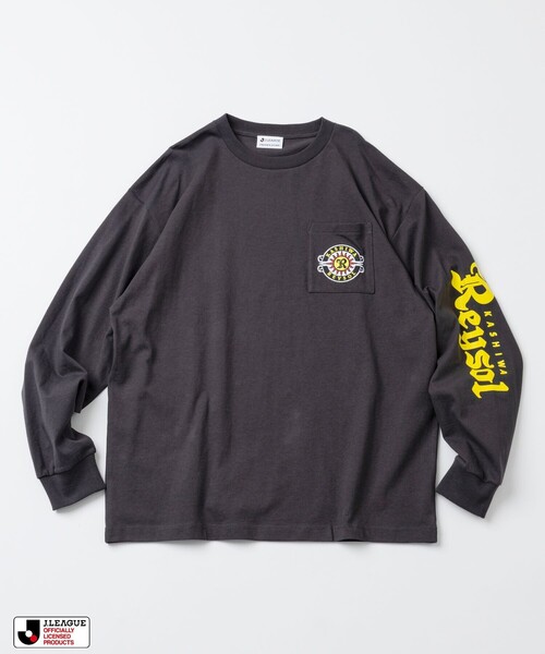 FREAK'S STORE(フリークスストア)の「J.LEAGUE × FREAK’S STORE 別注 SUPPORTERS LONG SLEEVE TEE【柏レイソル】(Tシャツ/カットソー・メンズ・ホワイト/チャコールグレー・SMALL/LARGE/MEDIUM)」の3枚目の写真
