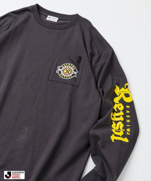 FREAK'S STORE(フリークスストア)の「J.LEAGUE × FREAK’S STORE 別注 SUPPORTERS LONG SLEEVE TEE【柏レイソル】(Tシャツ/カットソー・メンズ・ホワイト/チャコールグレー・SMALL/LARGE/MEDIUM)」の4枚目の写真