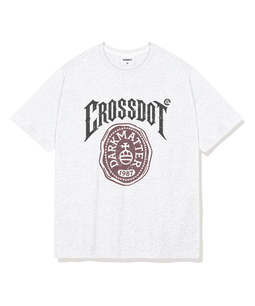 CROSSDOT（クロスドット）の「フェイタルオーバーフィット半袖Tシャツ4カラー[CRSE_1009]（Tシャツ/カットソー・メンズ・ホワイト/アイボリー/ネイビー/ブラック・SMALL/MEDIUM/LARGE/X-LARGE）」の2枚目の写真