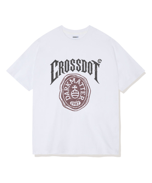 CROSSDOT（クロスドット）の「フェイタルオーバーフィット半袖Tシャツ4カラー[CRSE_1009]（Tシャツ/カットソー・メンズ・ホワイト/アイボリー/ネイビー/ブラック・SMALL/MEDIUM/LARGE/X-LARGE）」の5枚目の写真