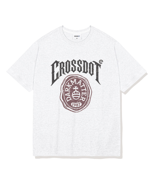 CROSSDOT（クロスドット）の「フェイタルオーバーフィット半袖Tシャツ4カラー[CRSE_1009]（Tシャツ/カットソー・メンズ・ホワイト/アイボリー/ネイビー/ブラック・SMALL/MEDIUM/LARGE/X-LARGE）」の6枚目の写真
