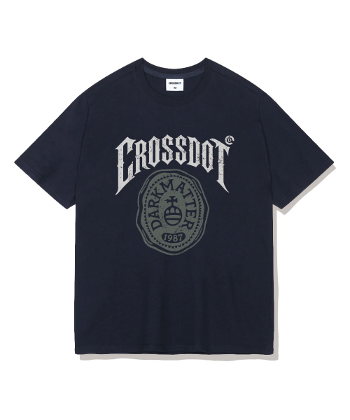 CROSSDOT（クロスドット）の「フェイタルオーバーフィット半袖Tシャツ4カラー[CRSE_1009]（Tシャツ/カットソー・メンズ・ホワイト/アイボリー/ネイビー/ブラック・SMALL/MEDIUM/LARGE/X-LARGE）」の7枚目の写真