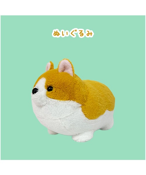 先行予約！〈もっちり動物造形作家もんとみ〉コーギー ぬいぐるみ