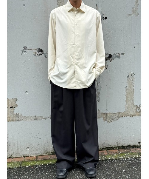 SOSHIOTSUKI（ソウシオオツキ）の「L/S SHIRT（シャツ/ブラウス・メンズ・ベージュ/サックスブルー・46/48）」の2枚目の写真