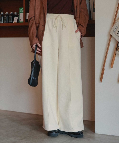 titivate(ティティベイト)の「裏起毛コーデュロイイージーパンツ(その他パンツ・レディース・アイボリー/キャメル/チャコール/ダークブラウン・L/S/SP/M)」の6枚目の写真