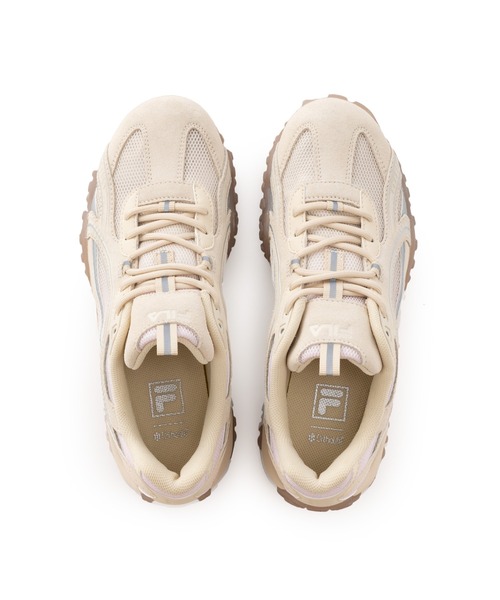 FILA(フィラ)の「FILA ECHAPPE MS GD / フィラエシャッペエムエスジーディー(スニーカー・レディース・アイボリー・23.0cm/23.5cm/24.0cm/24.5cm/25.0cm/25.5cm/26.0cm)」の2枚目の写真