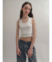 Layerd Halter Top_White